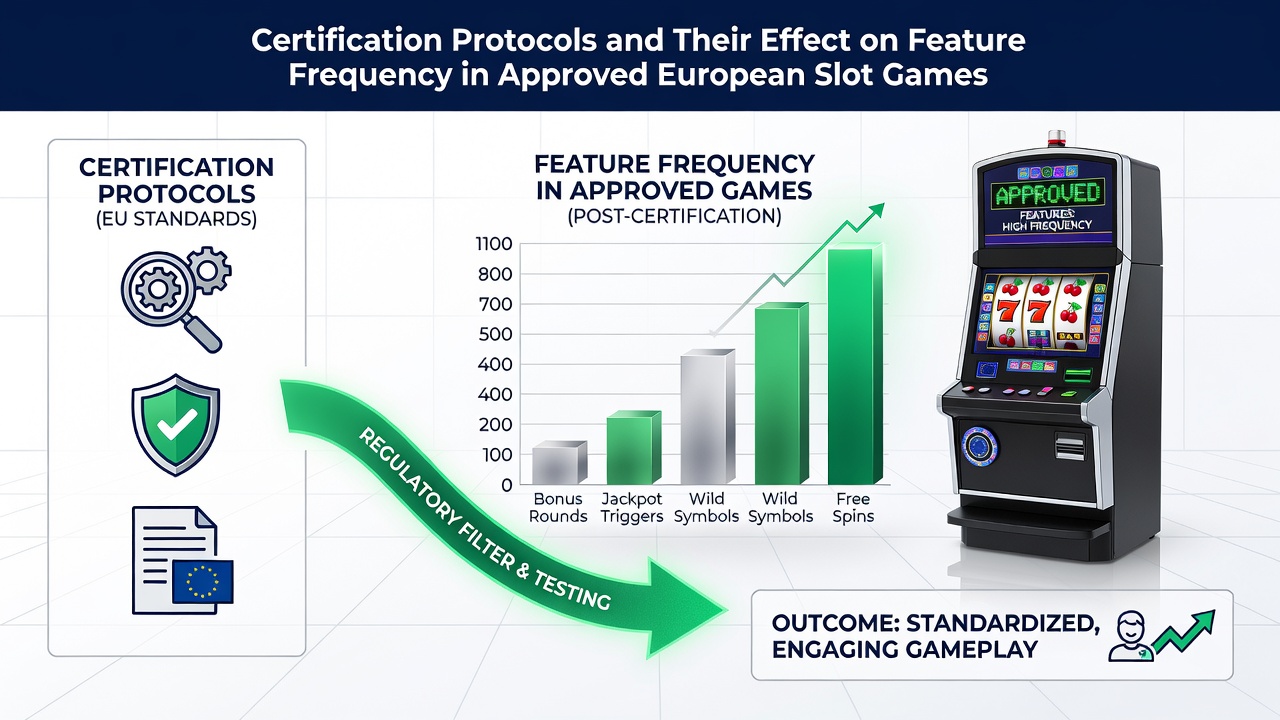 Testprotokolle analysieren Reel-Verhalten und Feature-Auslöser in genehmigten europäischen Slots