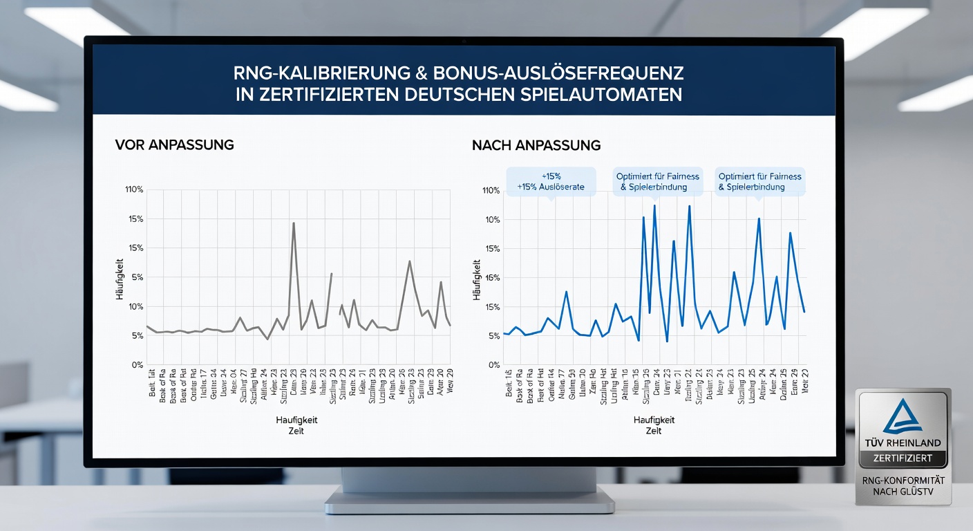 Analyse von Bonus-Trigger-Raten in zertifizierten Slots mit grafischer Darstellung von RNG-Parametern
