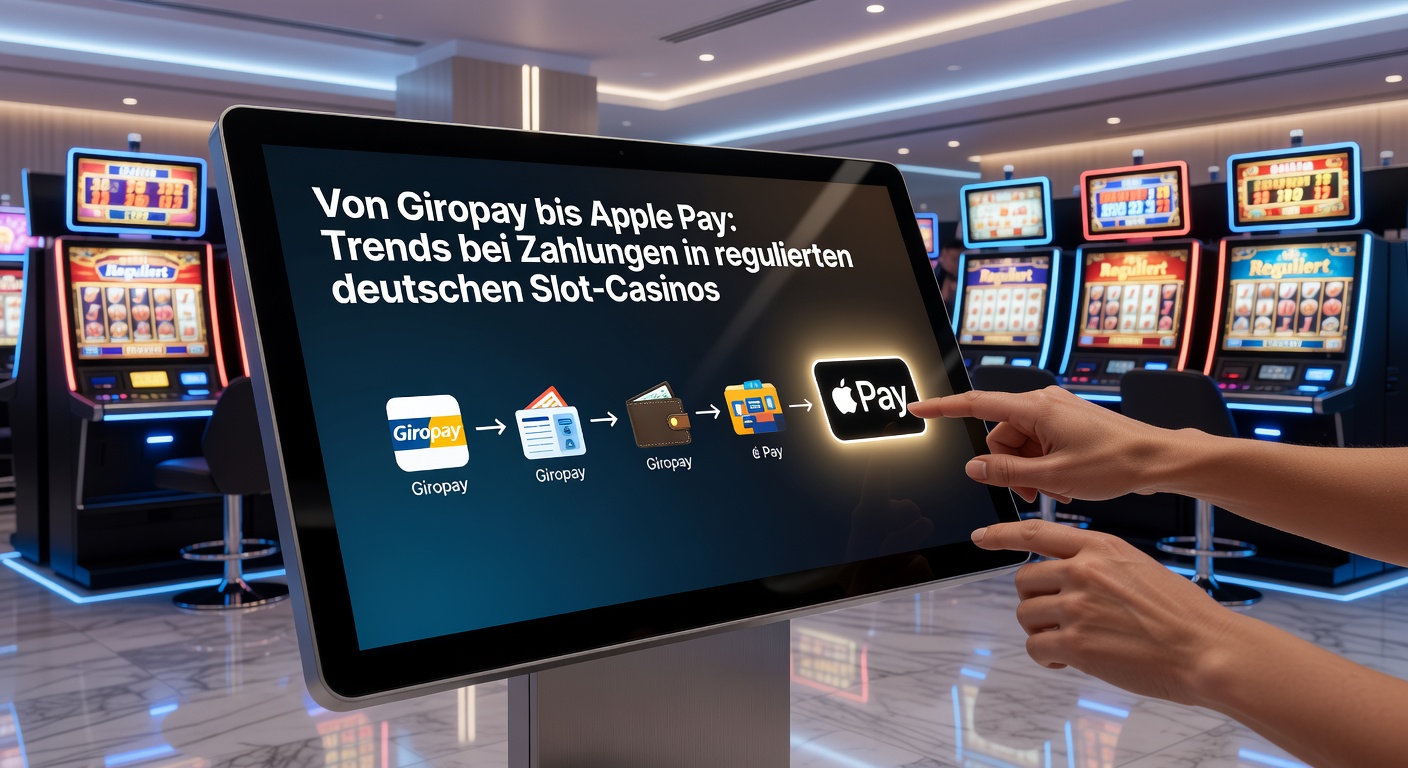 Grafik zeigt beliebte Zahlungsmethoden in deutschen Online-Casinos mit Balkendiagrammen für Giropay, Apple Pay und PayPal